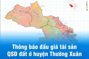 Đấu giá tài sản quyền sử dụng 14 lô đất ở huyện Thường Xuân